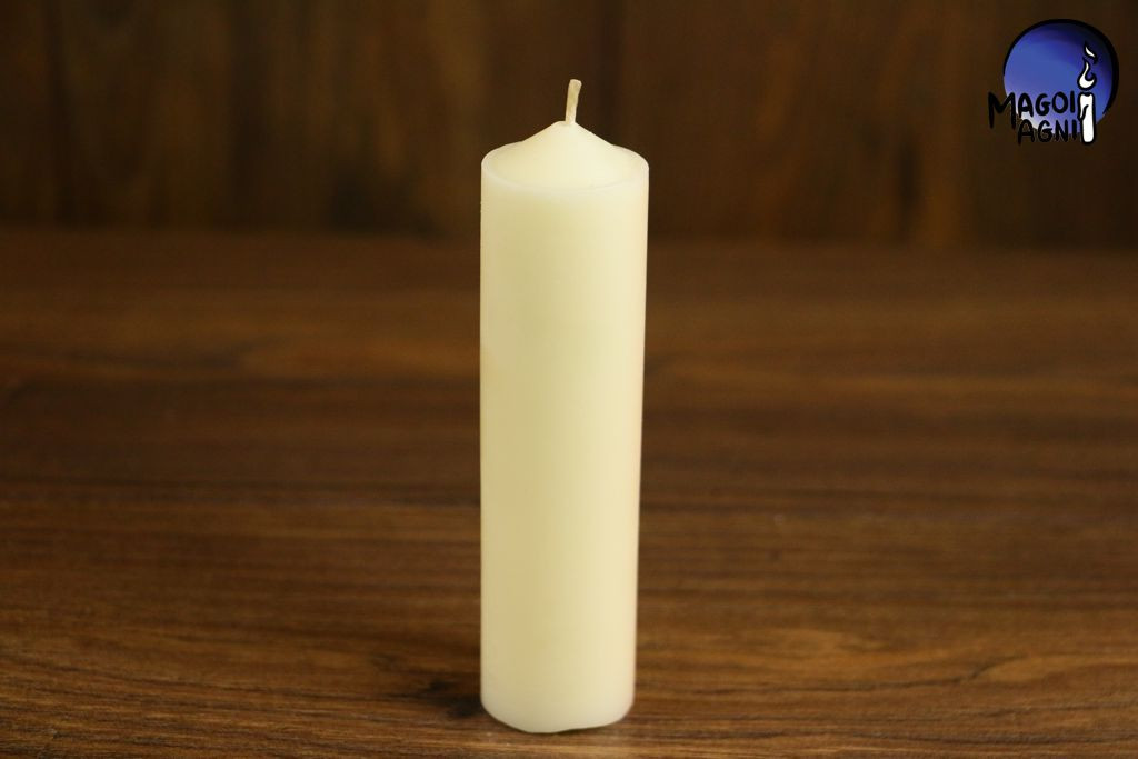 Magoi Agni Świeca z wosku 11x3cm - biała drim88