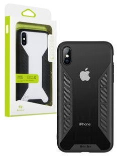 Benks Etui futerał pokrowiec Future 3D Full Body Apple iPhone X Czarny 6948005943523