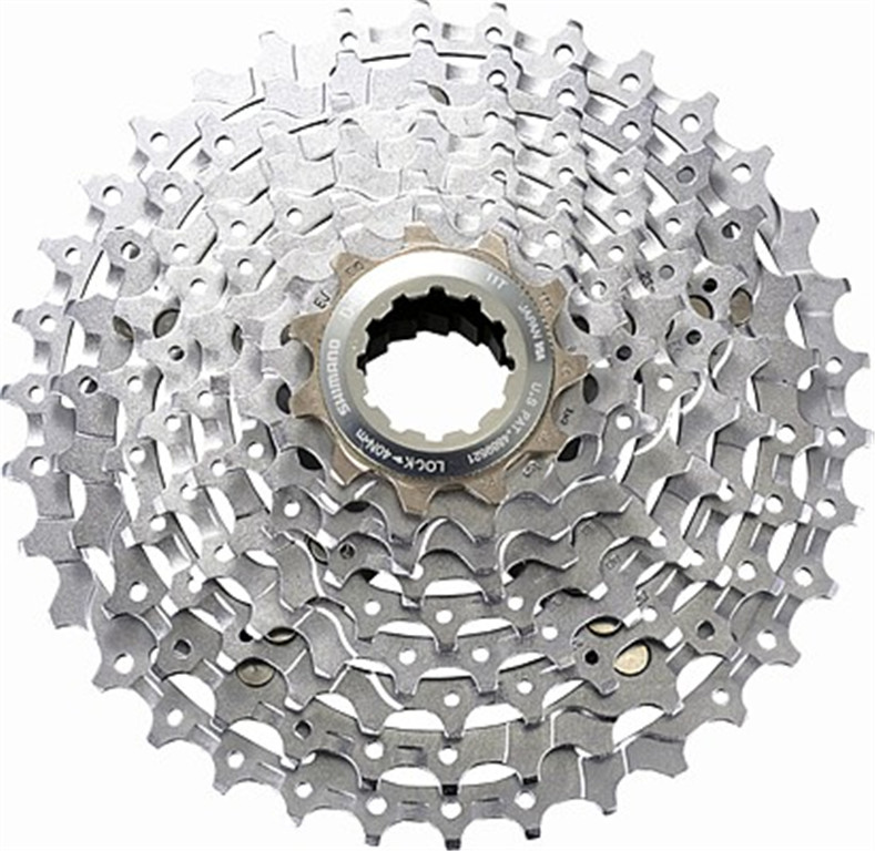 SHIMANO Kaseta Deore XT CS-M770 czarny-srebrny / Ilość biegów: 9 / Stopniowanie: 11-32 ICSM7709132