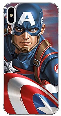 ERT GROUP Oryginalne etui Marvel Captain America 022 IPHONE XS Max Phone Case Cover MPCCAPAM7803
