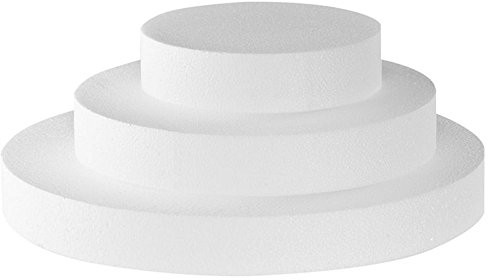 Decora polistyrenu Disk forma Dummy ciasto do dekoracji, kremowy, 0174013