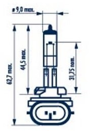 Narva Żarówka H27W/2 12V PGJ13 48042