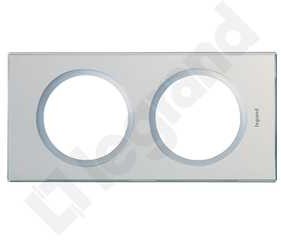 Legrand Ramka podwójna Celiane 069122 szkło lustrzane