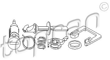 TOPRAN Cylinder zamykany TOPRAN 109 720