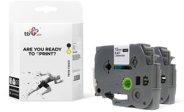 Brother tb print TB Print Taśma TBTB-TZE631 Czarny na Żółtym 12x8mm 2 szt TBTB-TZE631