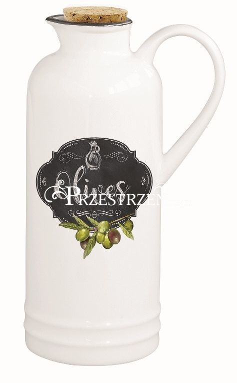 Nuova Cer Easy life r2s PORCELANOWA BUTELKA - DZBANEK NA OLIWĘ R2S - KITCHEN BASIS 300 ml (1609 KIBO) 1609 KIBO