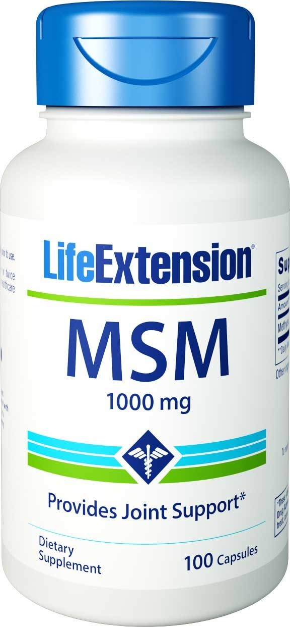 Life Extension MSM (metylosulfonylometan), 100 kaps.