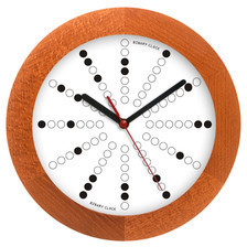 Atrix Zegar drewniany solid matma tarcza binarna ATW300B1