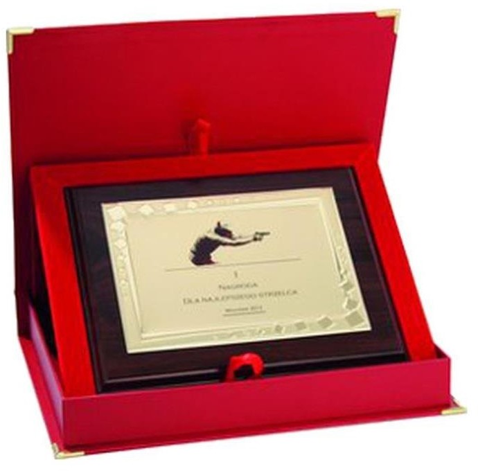 UPOMINKARNIA Dyplom Z Tworzywa Sztucznego Z Metalową Blaszką Grawerowany + Etui victoriasport-HG85+ETUI-0