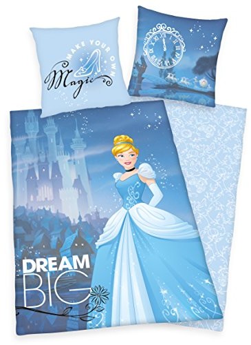 Herding 4479224064 Disney's Princess pościel, bawełna, niebieski, 160 X 210 X CM 4479224064