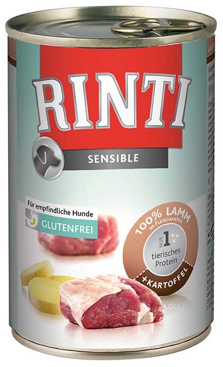 Rinti Sensible jagnięcina i ziemniaki 12x400g