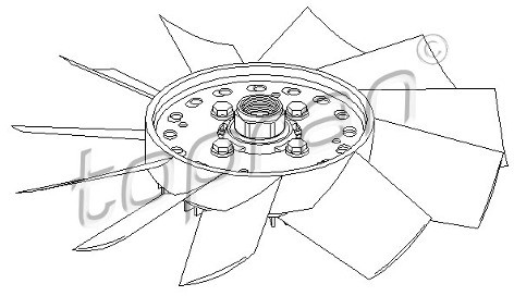 TOPRAN Sprzęgło, wentylator chłodzenia TOPRAN 109 604