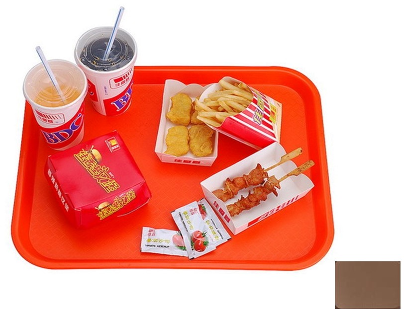 Cambro Taca prostokątna 350 x 450 mm, brązowa | Fast Food 1418FF-167