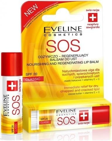 Eveline Eveline SOS Classic odżywczo-regenerujący balsam do ust 1szt 61647-uniw