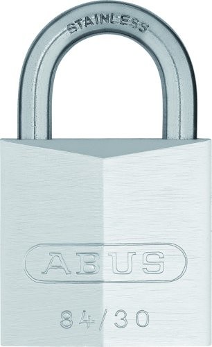 Abus 20392 stal nierdzewna chrom uwagę na kłódkę z niklowanego mosiądzu
