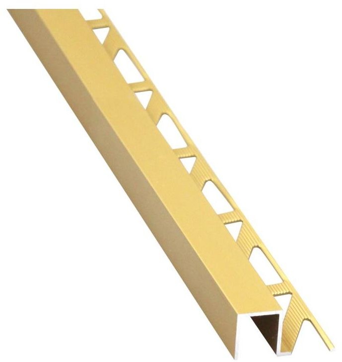STANDERS Profil wykończeniowy Aluminium kwadrat 12 X 12 mm / 2.5 m Złoty Standers