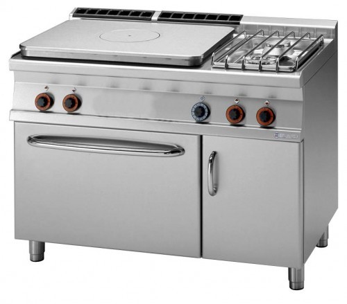 RM Gastro Kuchnia żeliwna gazowa z piekarnikiem TPF2 712 GV/P TPF2-712-GV/P