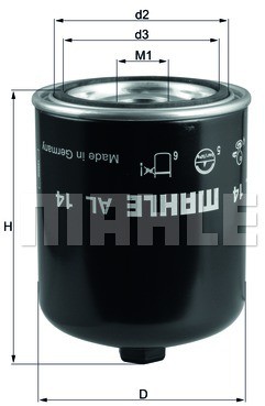 MAHLE FILTR KNECHT/MAHLE AL 14 OSUSZACZ
