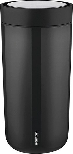 Stelton Kubek termiczny To-Go Click 400 ml czarny z podwójnej stali 685-1