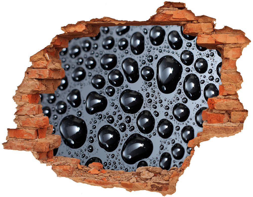 Wallmuralia.pl Samoprzylepna dziura na ścianę Krople wody