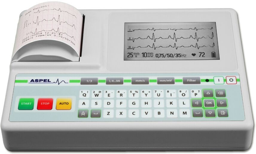 Aspel AsCARD Green 05.101 elektrokardiograf 3-kanałowy Green v.05.101 07-101-0110