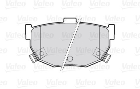 VALEO Zestaw klocków hamulcowych, hamulce tarczowe 301817