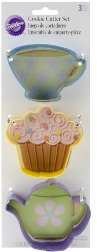 Wilton trzyczęściowy zestaw do herbaty Tea Party Cookie Cutter  wielokolorowa 2308-0092