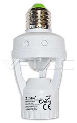 V-TAC Sensor with E27 Holder SKU.4982