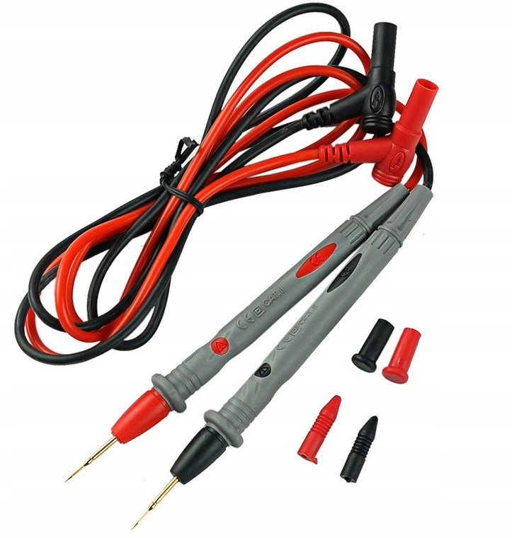 Kable Przewody Do Miernika Cienka Igła +krokodylki