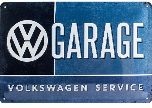 Nostalgic-Art 22239 tabliczka blaszana Volkswagen VW, garażu, 20 x 30 cm 22239