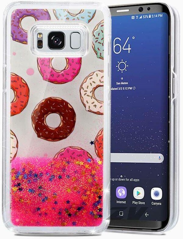 Zdjęcia - Etui Zizo Liquid Glitter Star Case -  Samsung Galaxy S8+ (Donuts)