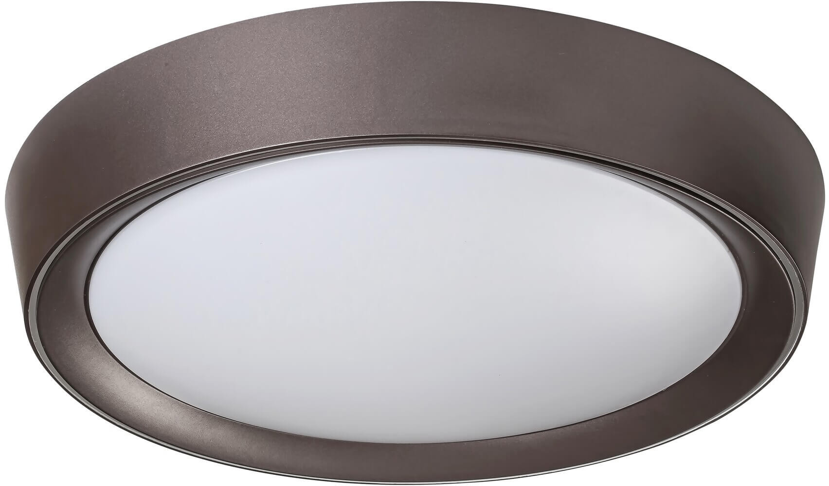 Rabalux Plafoniera LAMPA sufitowa MOKKA 2987 okrągła OPRAWA plafon LED 24W 3000K 6000K z pilotem brązowy 2987
