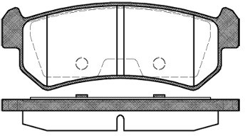 RoadHouse Zestaw klocków hamulcowych, hamulce tarczowe 21048.00