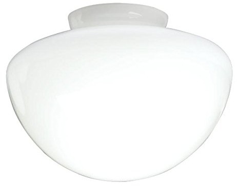 Westinghouse Lighting 8705040 klosz lampy 7,5 cm wykonana z satynowanego szkła, muchomor kształt, biały, 17.8 x 17.8 x 12.45 cm 8705040