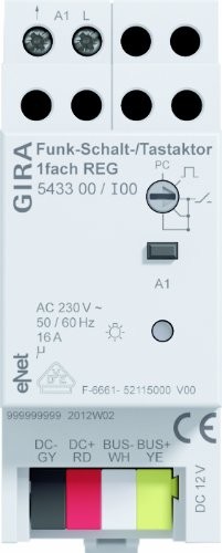 Gira 543300 radiowy tastaktor deszczu czujnik załączania 1-krotnie ENet