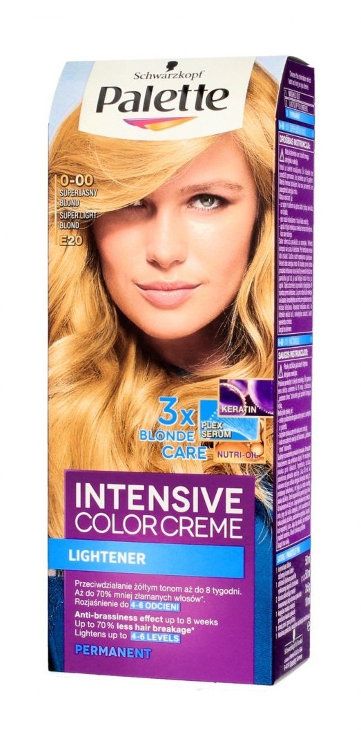 Schwarzkopf Palette Intensive Color Creme Krem koloryzujący nr E20-superjasny blond 1op. 20503
