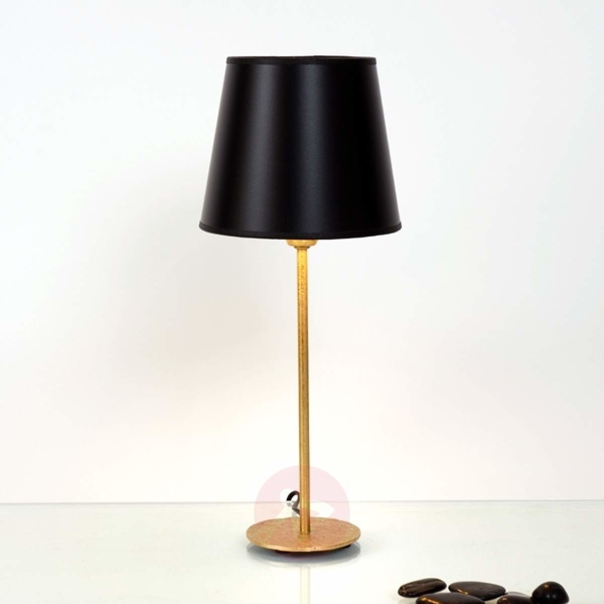 J. HOLLÄNDER J. Holländer Klasyczna lampa stołowa Mattia z okrągłym kloszem