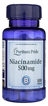 Puritan's Pride Niacinamide 500mg - 100tabs