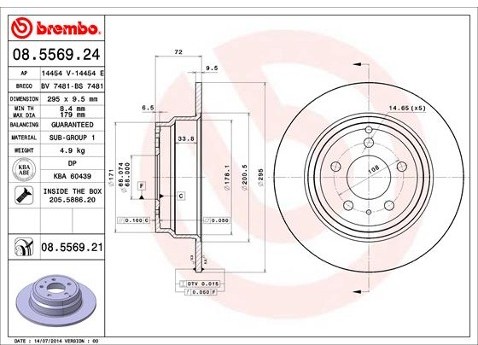 BREMBO 08.5569.21