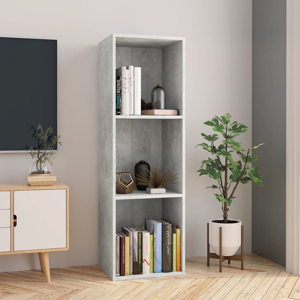 vidaXL vidaXL Regał na książki/szafka TV, betonowy szary, 36x30x114 cm