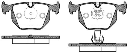 RoadHouse Zestaw klocków hamulcowych, hamulce tarczowe 2381.20
