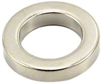 first4magnetsTM first4magnets f2516  1 N42 magnesów neodymowych, 9,4 kg Pull, 1 opakowanie, metalowy, srebrny, zewnętrzna średnica 25 MM X 16 MM średnica wewnętrzna x o grubości 5 MM F2516-1