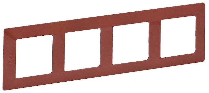 Legrand Legrand 754074 - Ramka dla przełączników VALENA LIFE 4P ceglasty