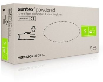 ARTYKUŁY AGD P Rękawice latex 100 szt rozmiar s santex 11033