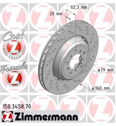 Zimmermann Tarcza hamulcowa 150.3458.70