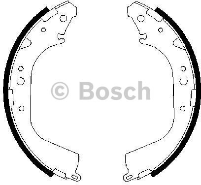 BOSCH Zestaw szczęk hamulcowych 0 986 487 414