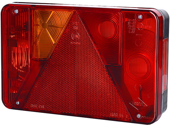 HORPOL Lampa tylna trójkąt 6 funkcji LEWA (LZT471)