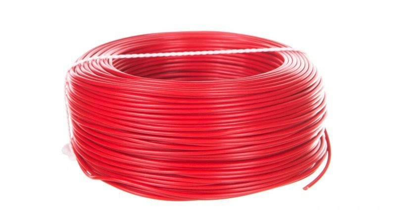 Elektrokabel Przewód instalacyjny H05V-K (LgY) 1 czerwony /100m/ T0152 LGY 1 X 1 CZERWONY