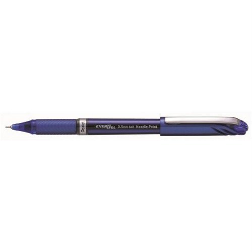 Pentel BLN25 EnerGel Plus Liquid Gel Roller z igłą koronka, 0.25 MM, niebieski BLN25-CX