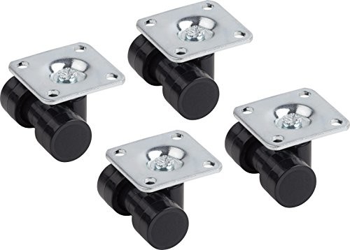 Metafranc Podwójna rolka z Meister  20 MM       38 X 38 MM płyty z tworzywa sztucznego-koła twarda powierzchnia toczna łożyska ślizgowe 25 kg udźwig 4 sztuki | kółko meblowe rolka transportowa | | kontener rolk